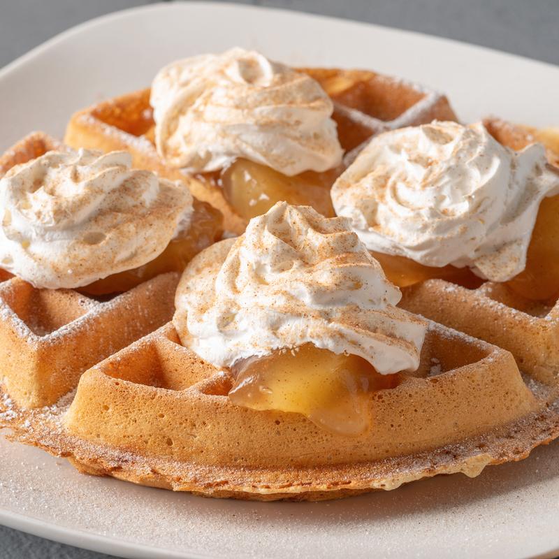 Apple cinnamon waffle