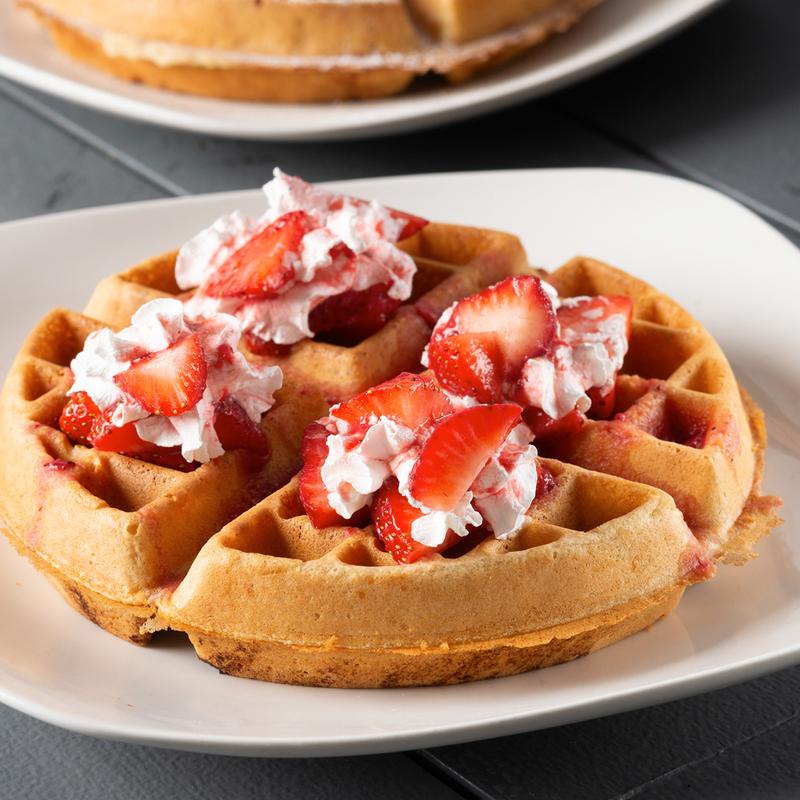 Strawberry waffle