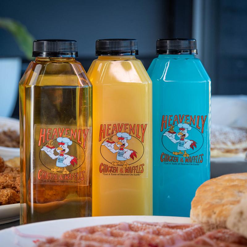 Bottled Heavenly Chicken and Waffles drinks in three flavors