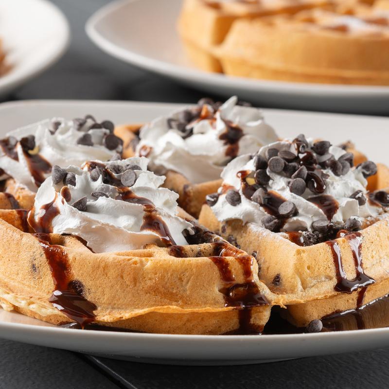 Chocolate chip waffle
